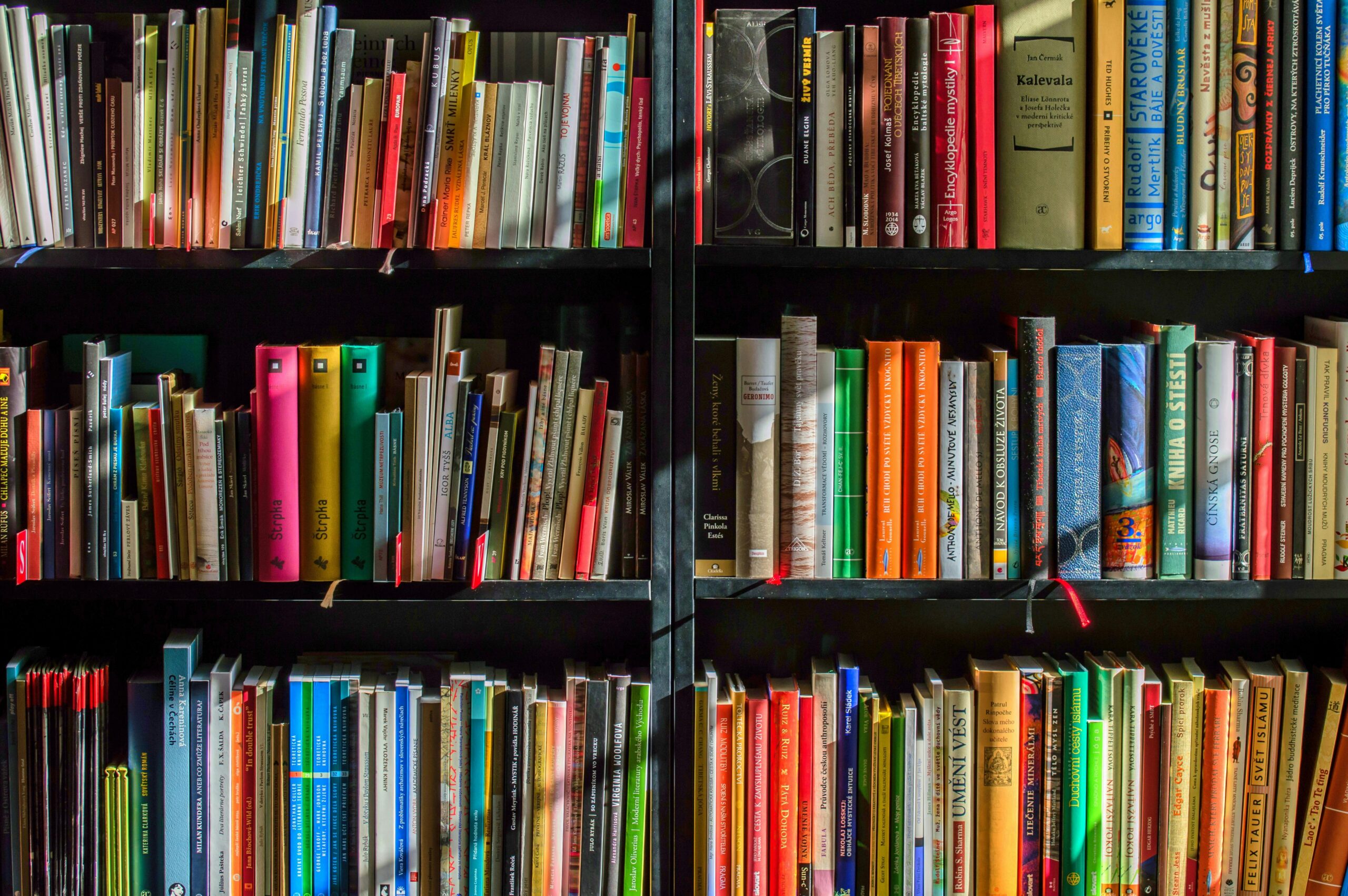 The Ultimate Guide to Different Types of Books: Exploring Genres and Must-Reads 2 Vibrant collection of books on shelves for reading, research, and education.