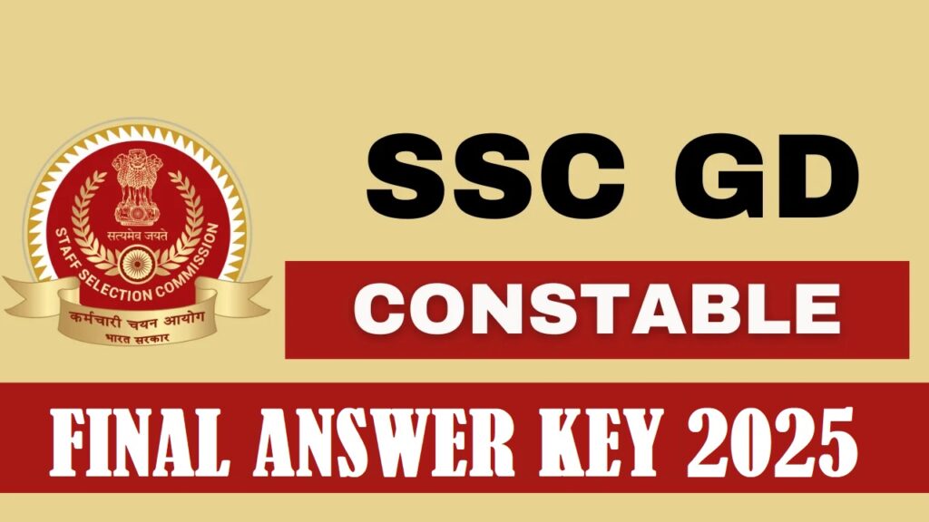 SSC GD Constable Final Answer Key 2025 – Out ukpcs 1 1000306747