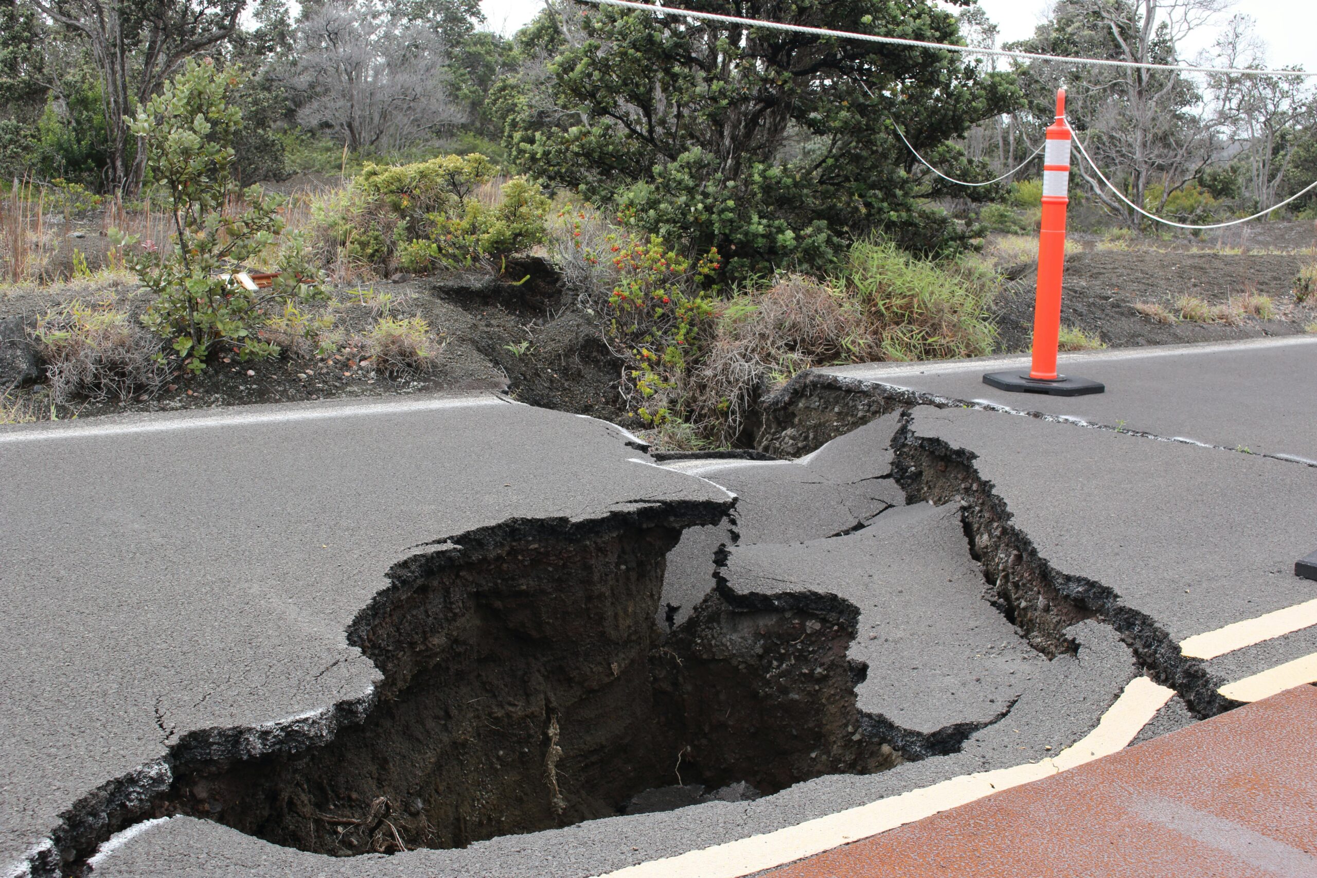 Earthquake in Guwahati: Understanding the Risks and Preparedness 2 Severe road damage with large cracks in Volcano, Hawaii caused by an earthquake GUWAHATI