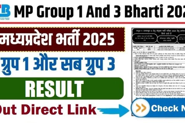 MPESB Group I Sub Group 3 Result 2025